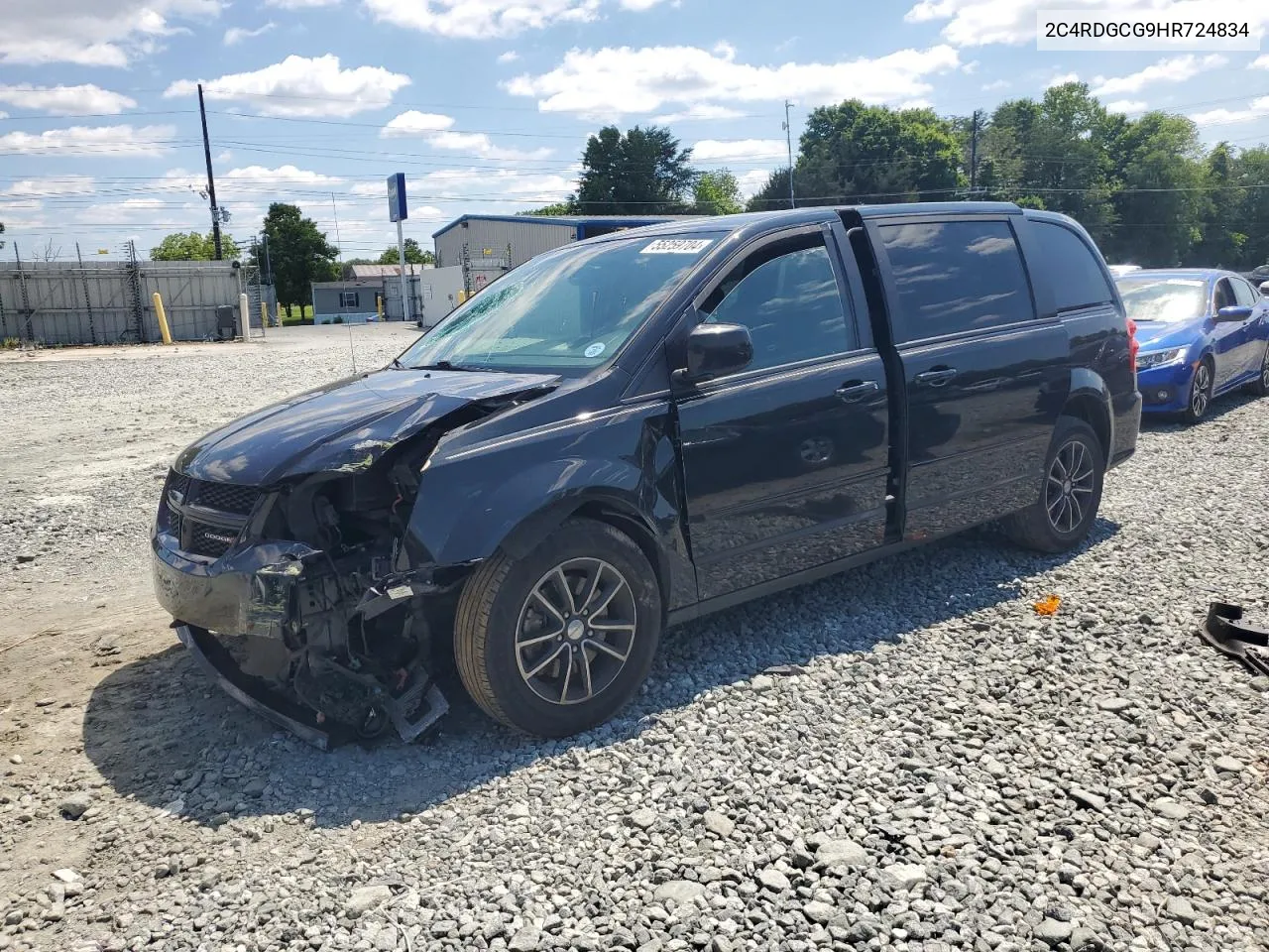 2C4RDGCG9HR724834 2017 Dodge Grand Caravan Sxt