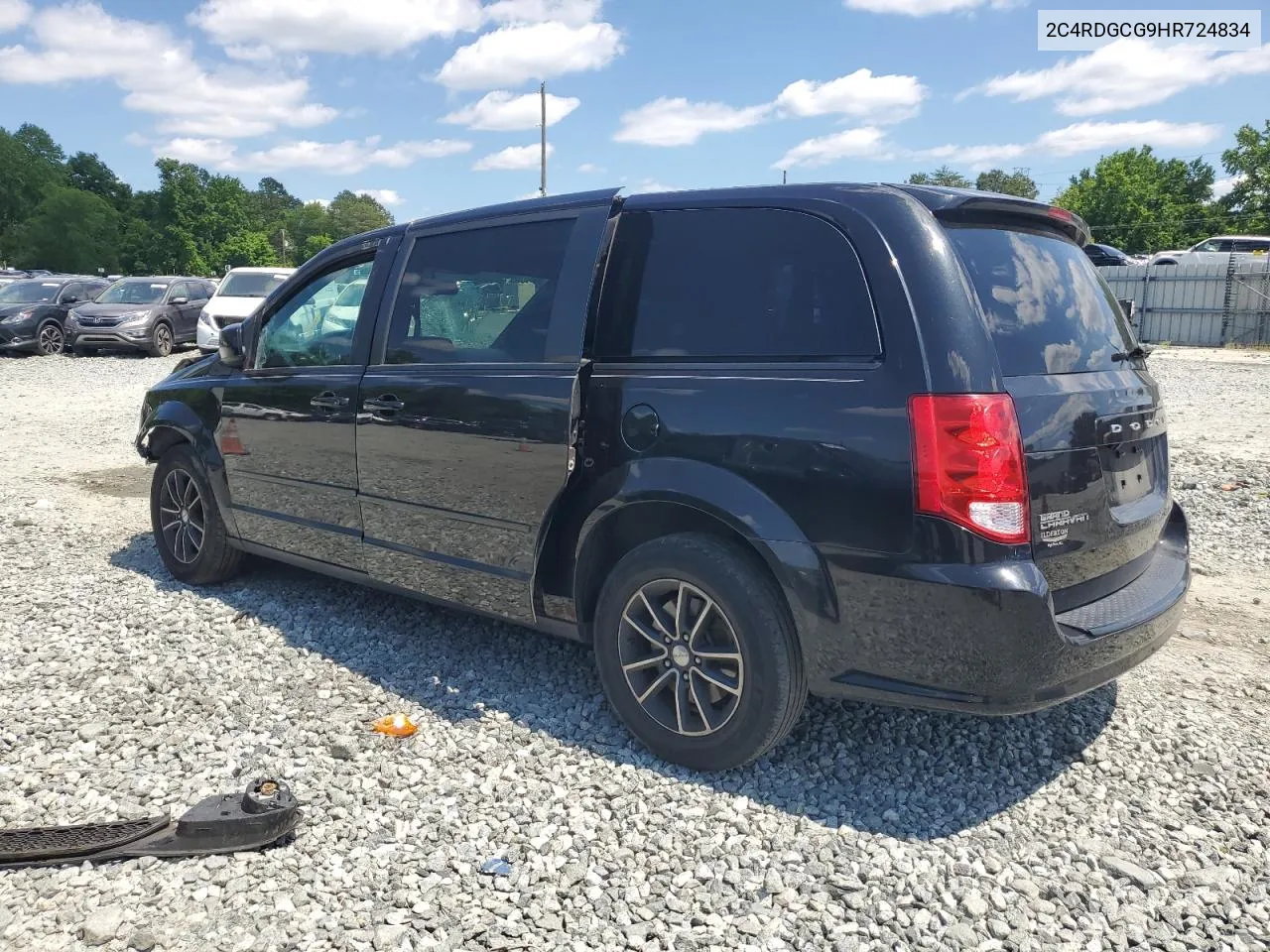 2C4RDGCG9HR724834 2017 Dodge Grand Caravan Sxt