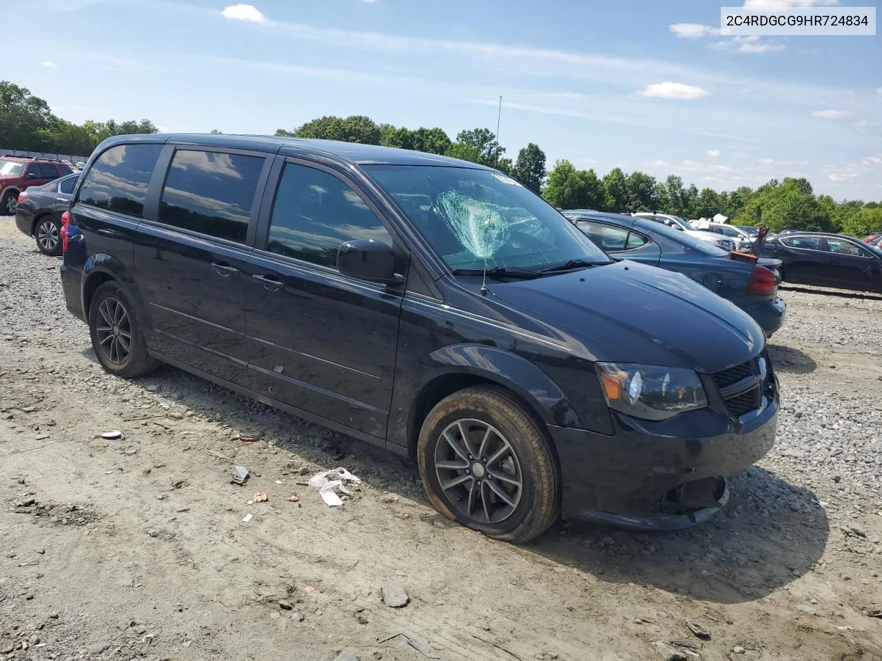 2C4RDGCG9HR724834 2017 Dodge Grand Caravan Sxt