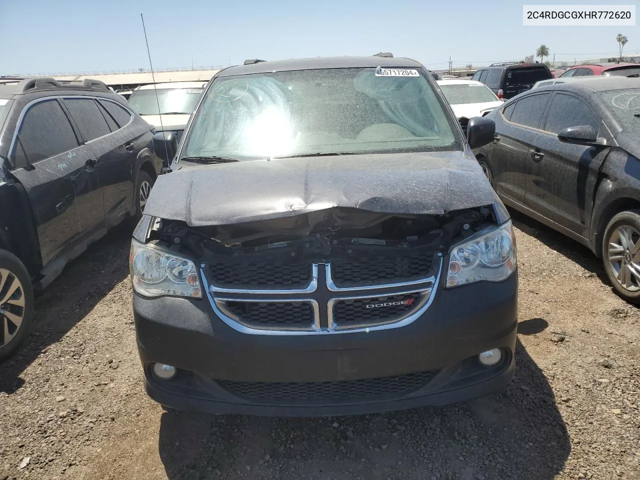 2017 Dodge Grand Caravan Sxt VIN: 2C4RDGCGXHR772620 Lot: 55717204