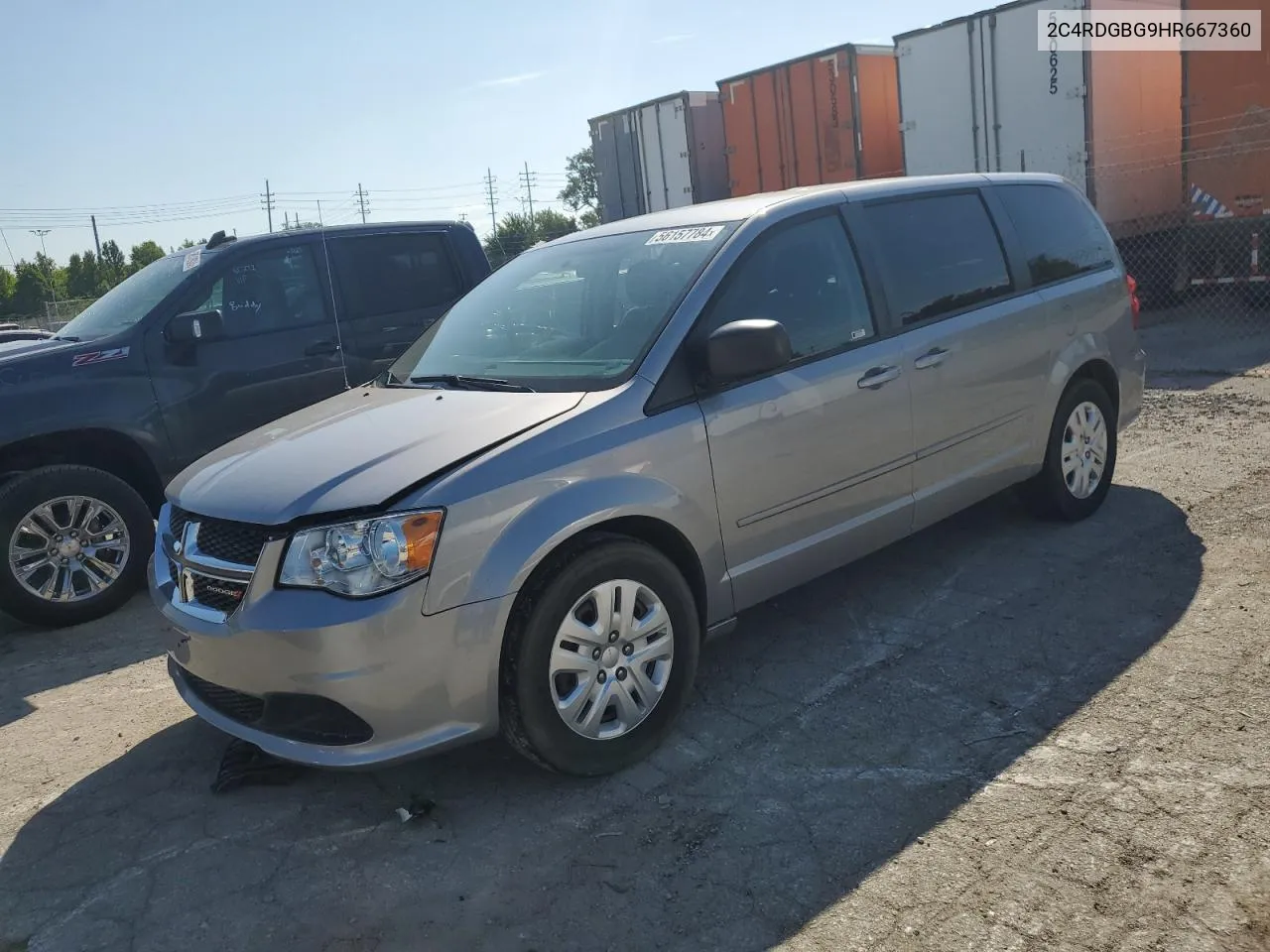 2017 Dodge Grand Caravan Se VIN: 2C4RDGBG9HR667360 Lot: 56157784