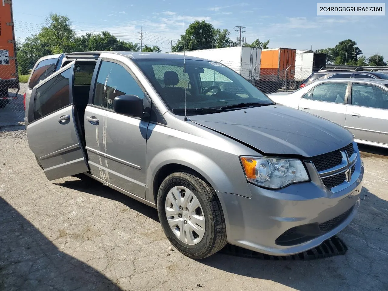 2C4RDGBG9HR667360 2017 Dodge Grand Caravan Se