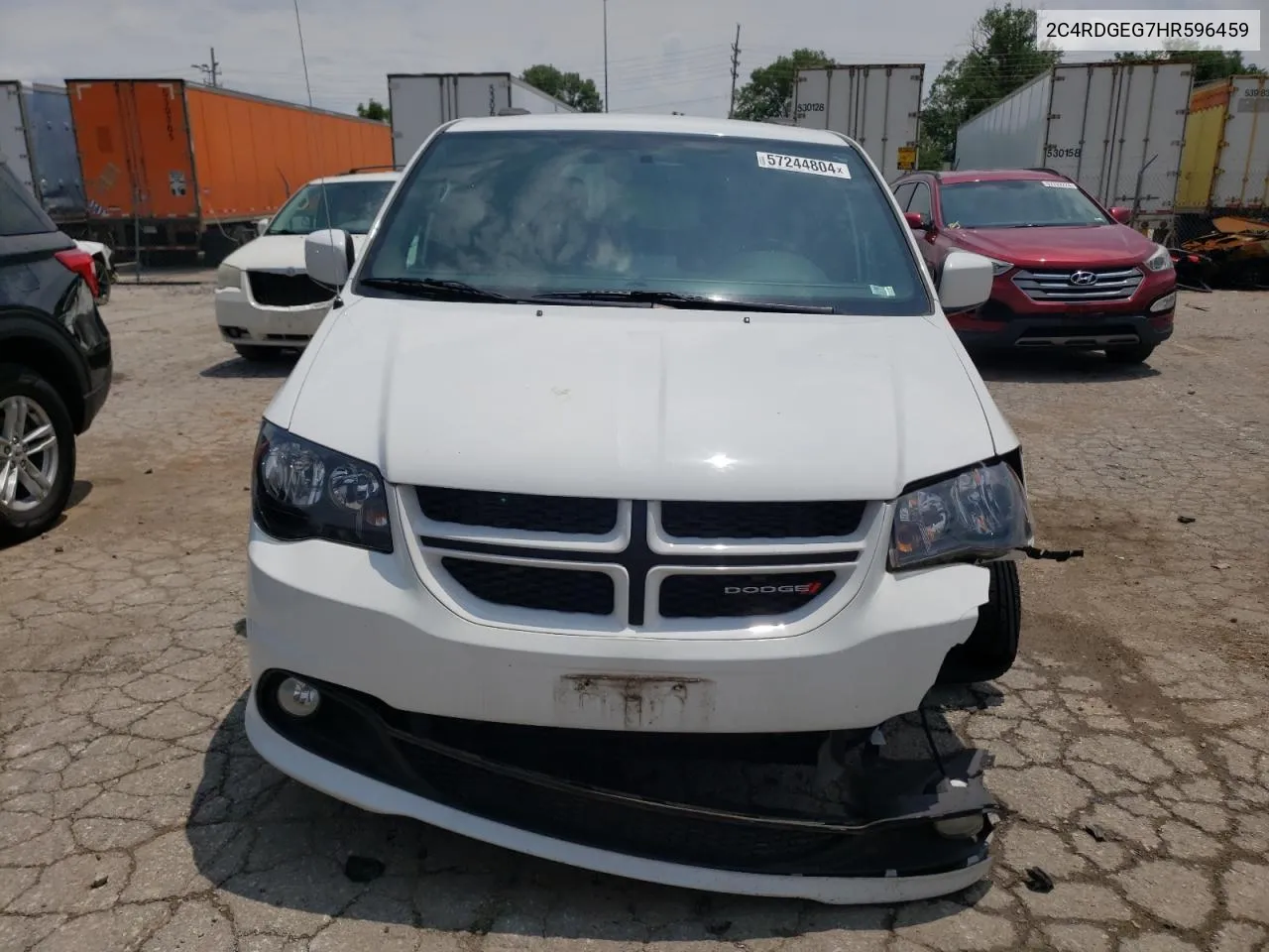 2017 Dodge Grand Caravan Gt VIN: 2C4RDGEG7HR596459 Lot: 57244804