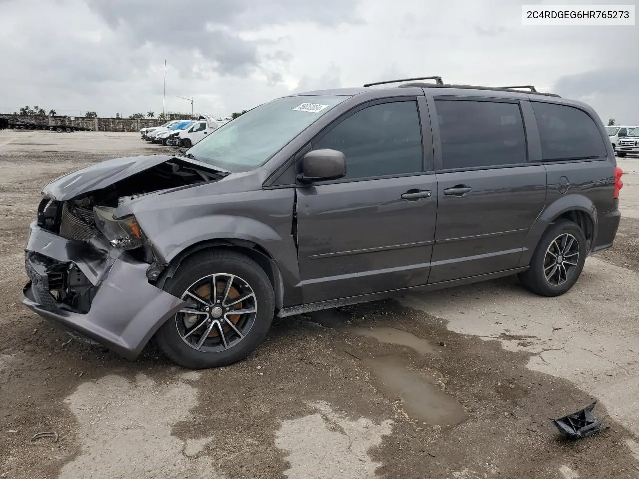 2017 Dodge Grand Caravan Gt VIN: 2C4RDGEG6HR765273 Lot: 58832034