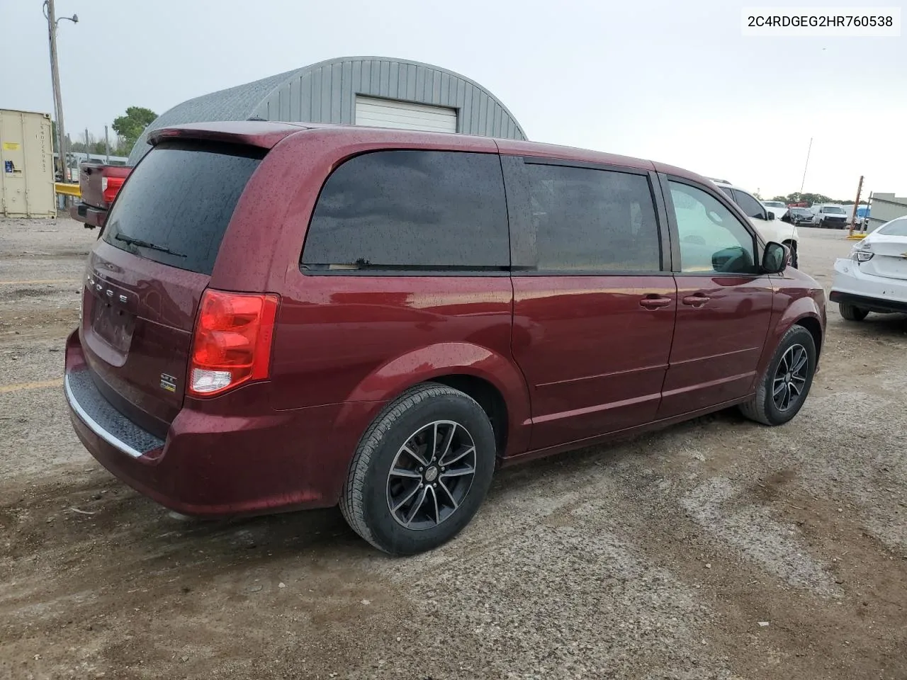 2017 Dodge Grand Caravan Gt VIN: 2C4RDGEG2HR760538 Lot: 60211724