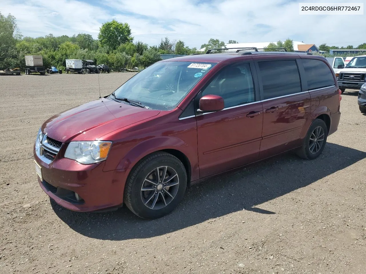 2017 Dodge Grand Caravan Sxt VIN: 2C4RDGCG6HR772467 Lot: 61720704