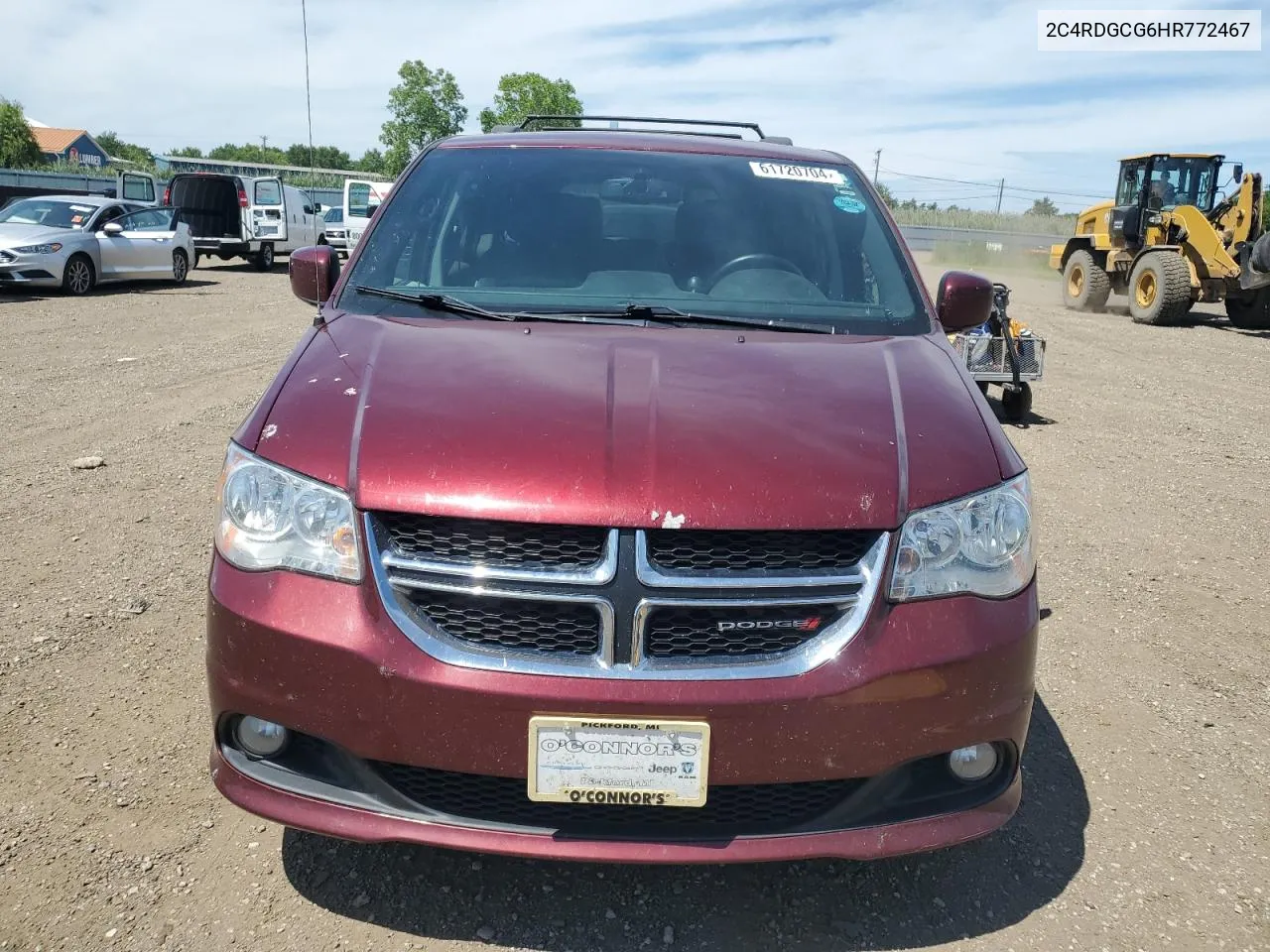 2017 Dodge Grand Caravan Sxt VIN: 2C4RDGCG6HR772467 Lot: 61720704