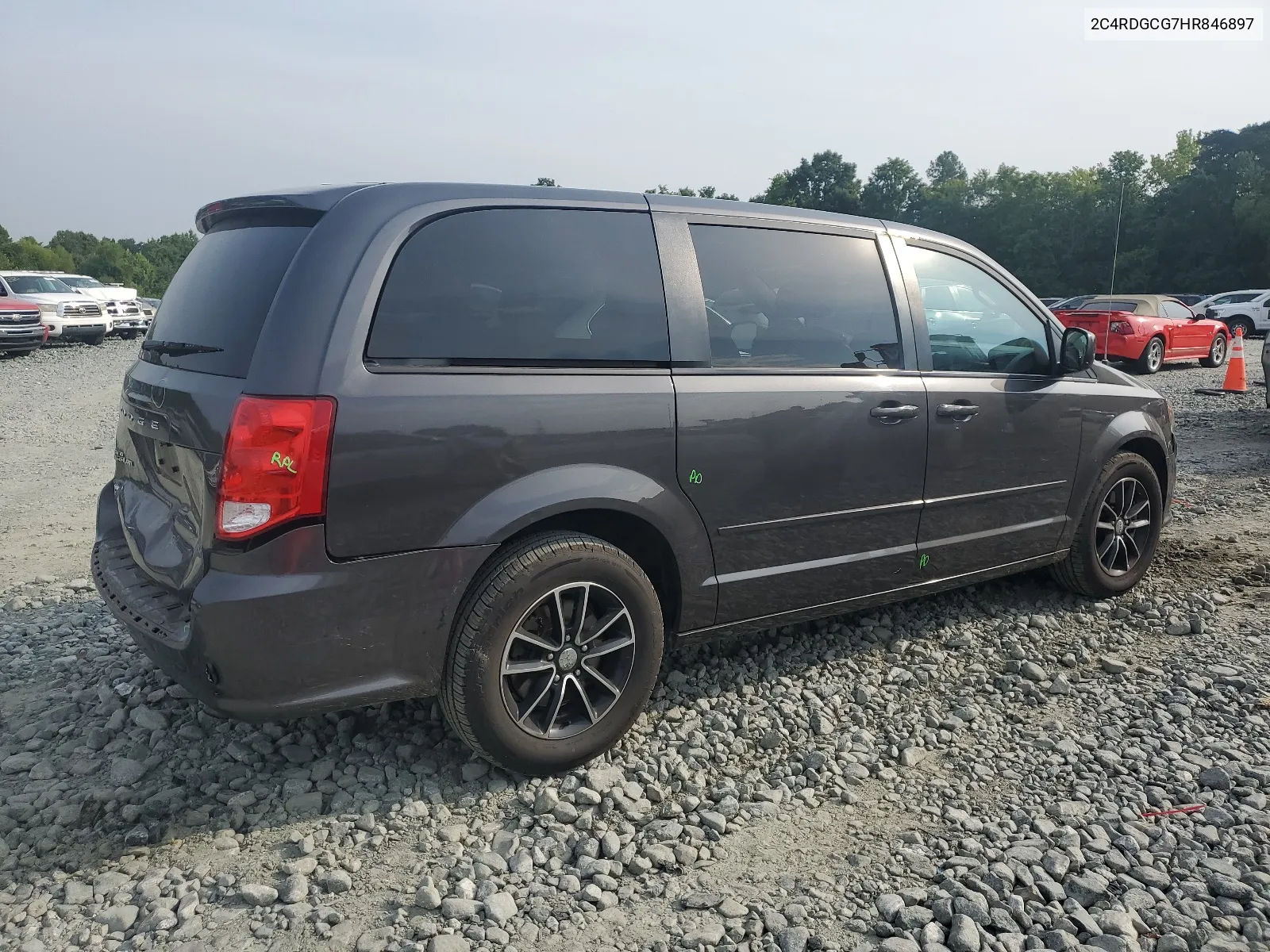 2017 Dodge Grand Caravan Sxt VIN: 2C4RDGCG7HR846897 Lot: 63400554