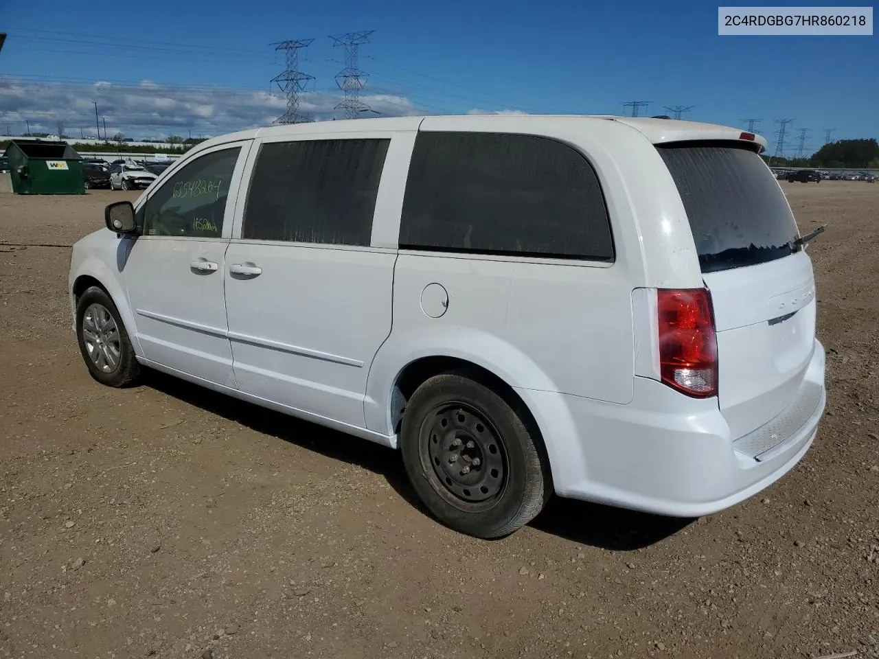 2017 Dodge Grand Caravan Se VIN: 2C4RDGBG7HR860218 Lot: 63548264