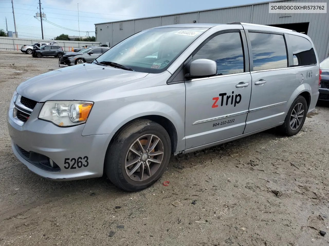 2017 Dodge Grand Caravan Sxt VIN: 2C4RDGCGXHR573762 Lot: 63644034