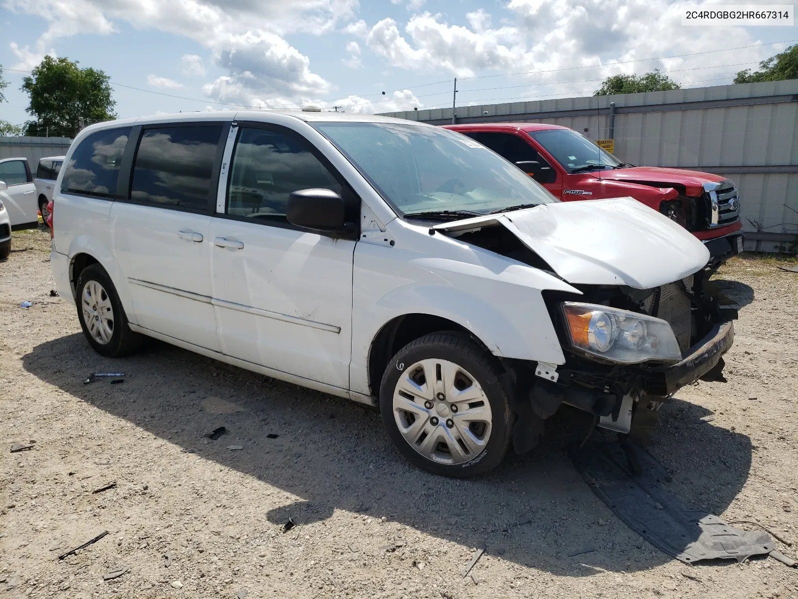 2017 Dodge Grand Caravan Se VIN: 2C4RDGBG2HR667314 Lot: 63703604