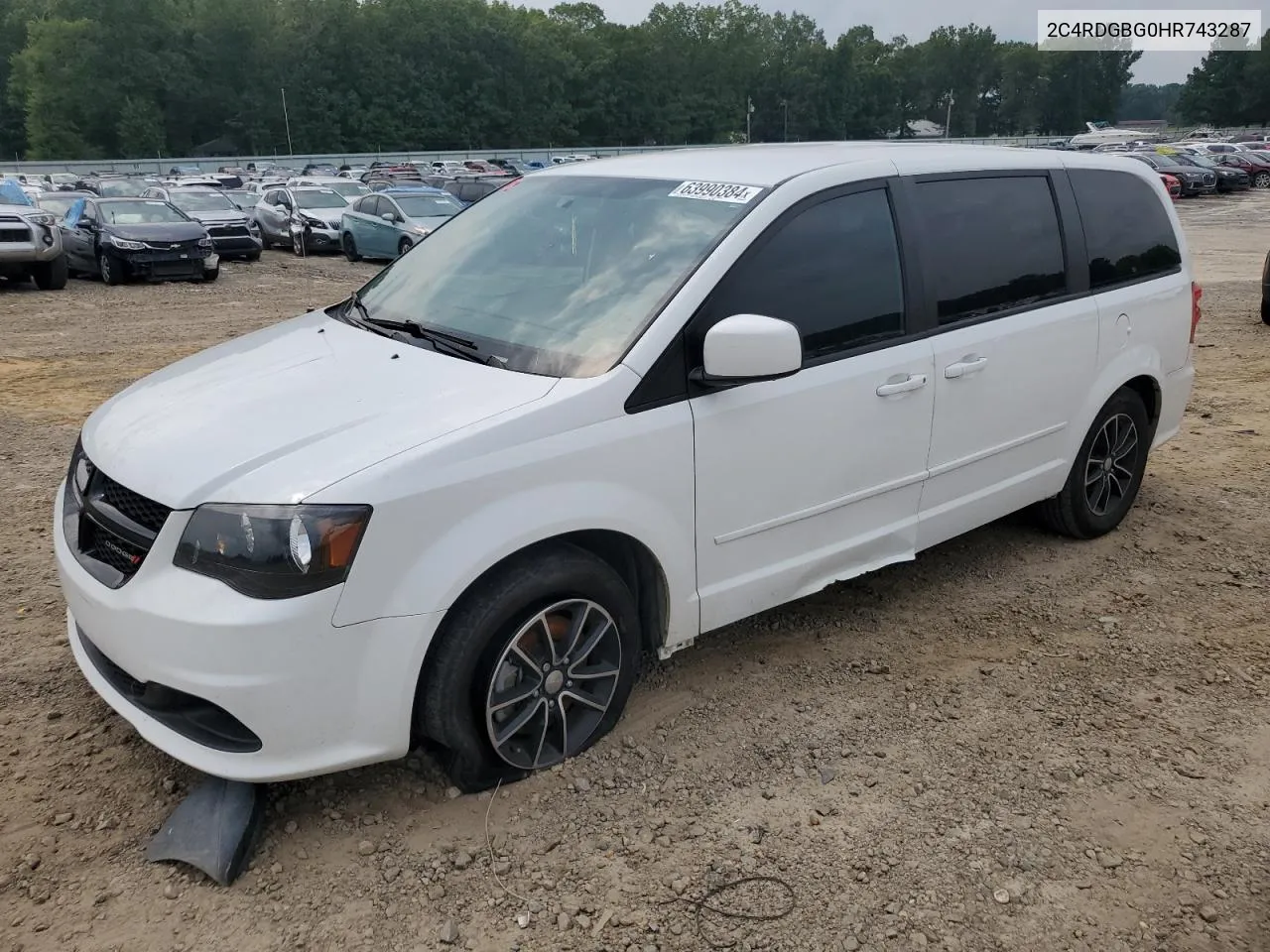 2017 Dodge Grand Caravan Se VIN: 2C4RDGBG0HR743287 Lot: 63990384