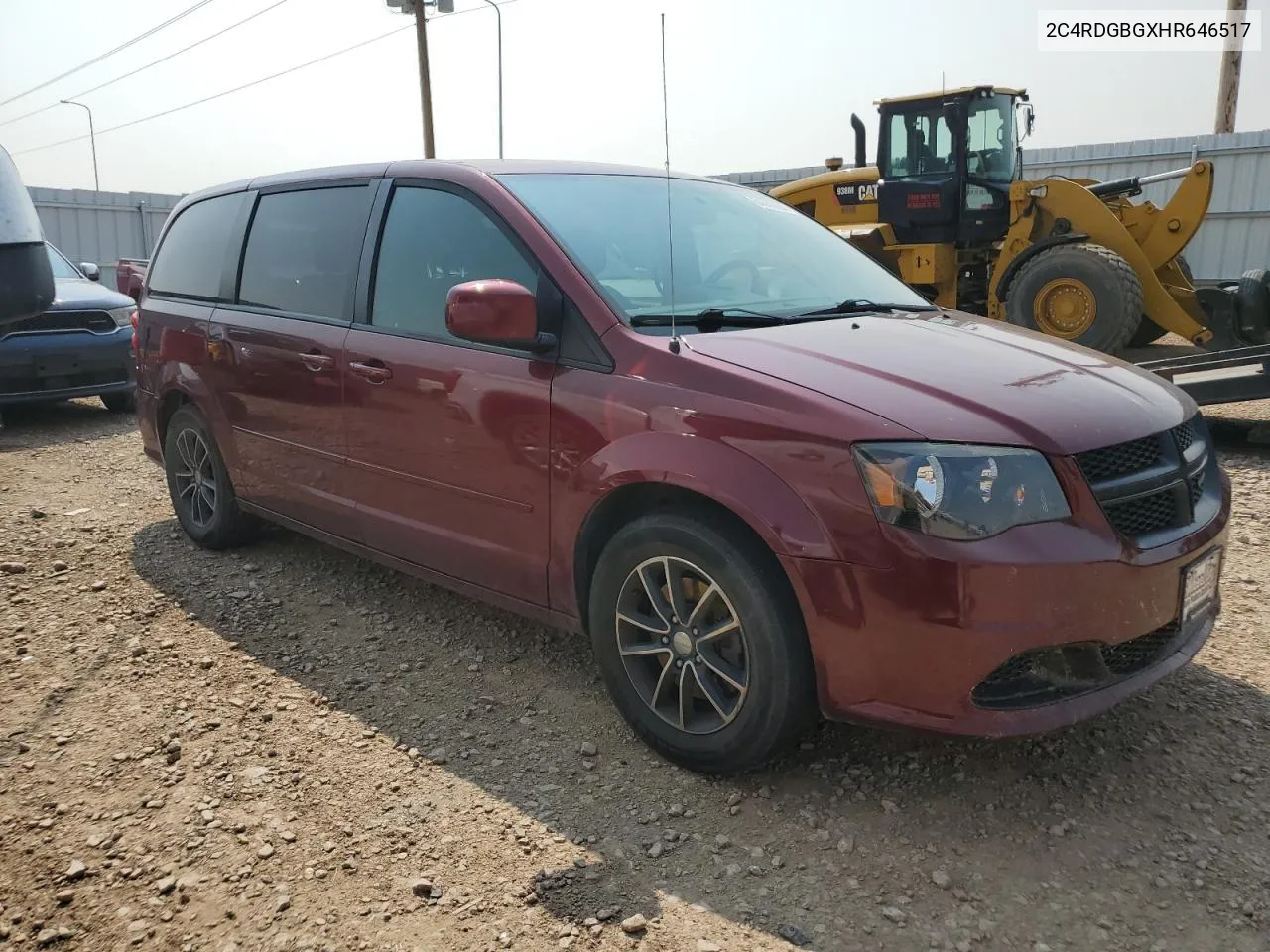 2017 Dodge Grand Caravan Se VIN: 2C4RDGBGXHR646517 Lot: 64559664