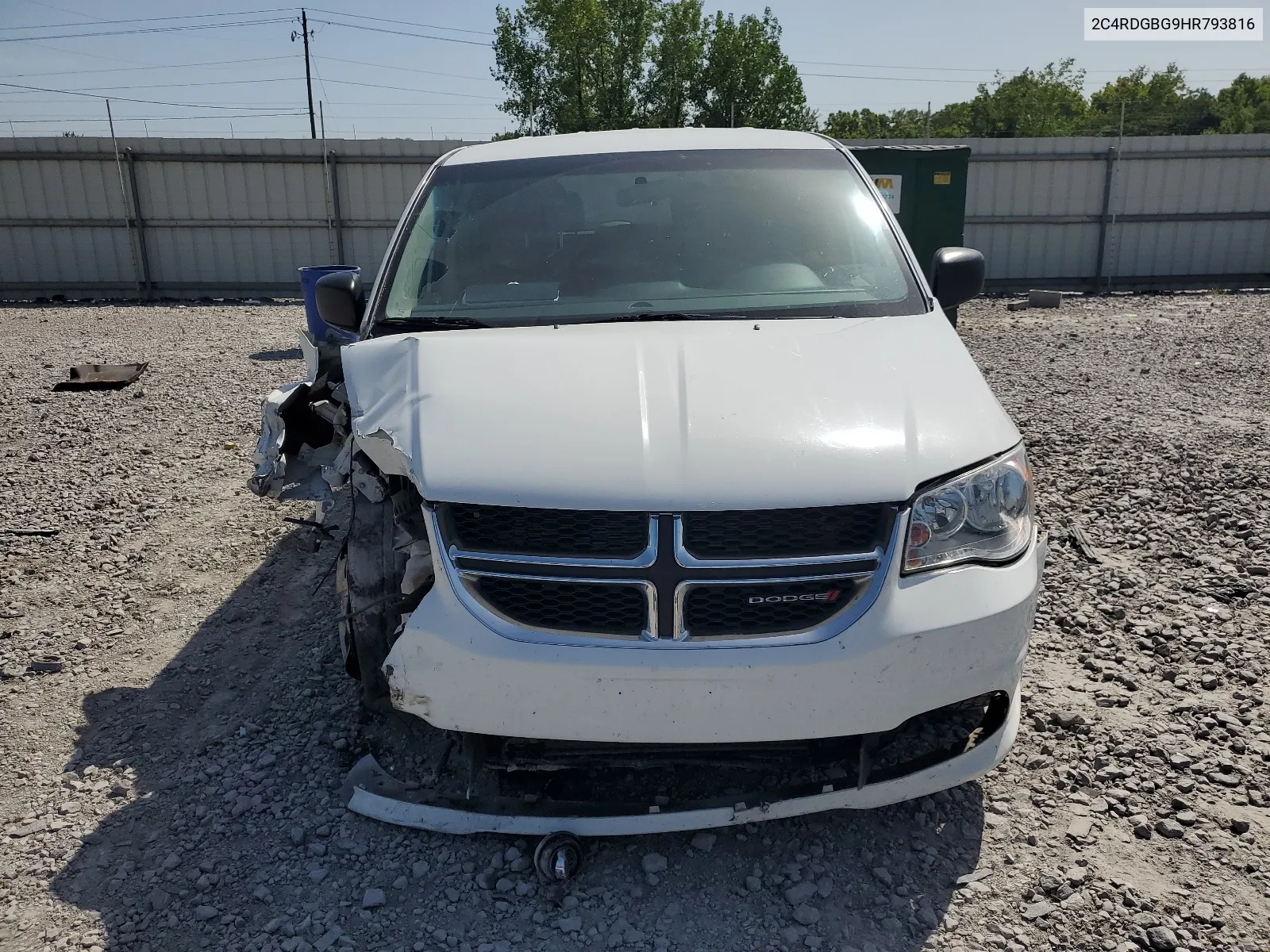 2017 Dodge Grand Caravan Se VIN: 2C4RDGBG9HR793816 Lot: 65891974