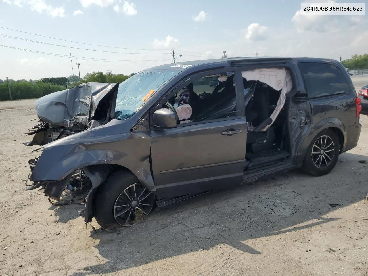 2017 Dodge Grand Caravan Se VIN: 2C4RDGBG6HR549623 Lot: 66240984