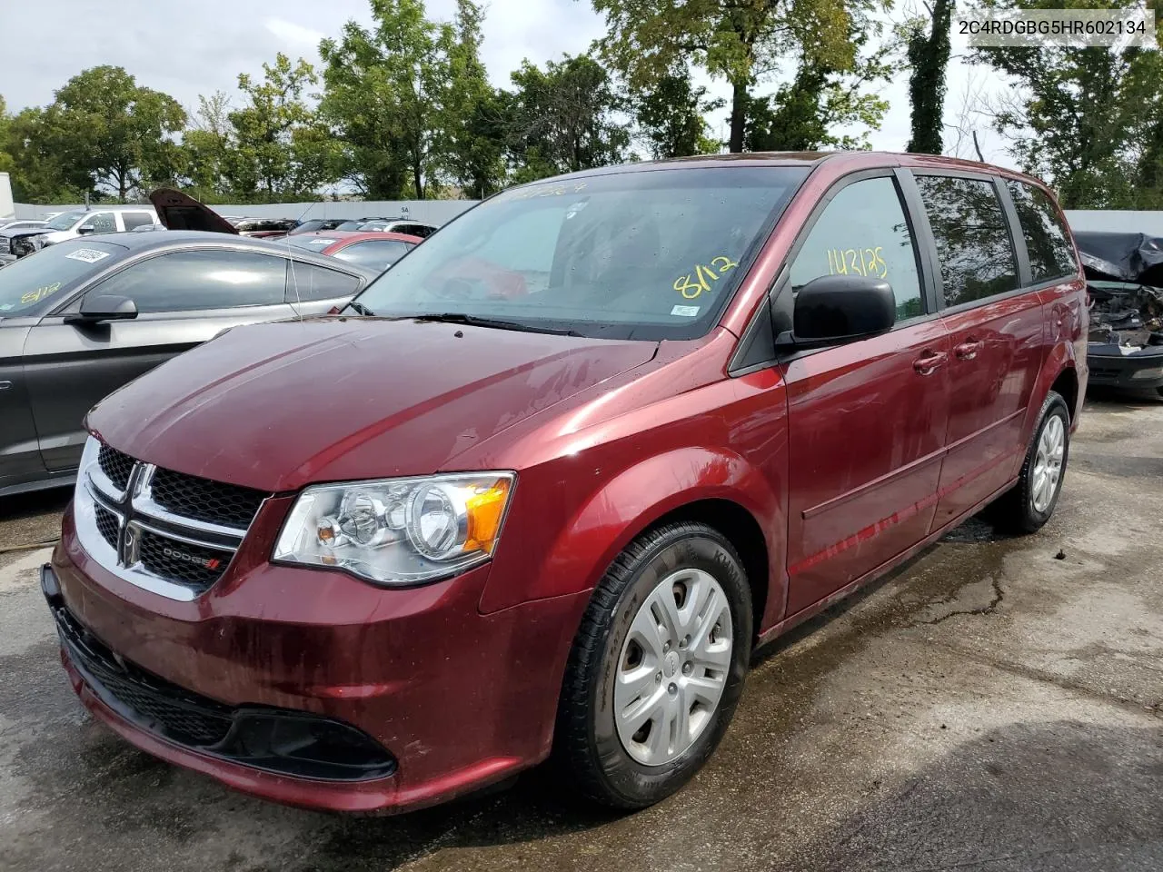 2C4RDGBG5HR602134 2017 Dodge Grand Caravan Se