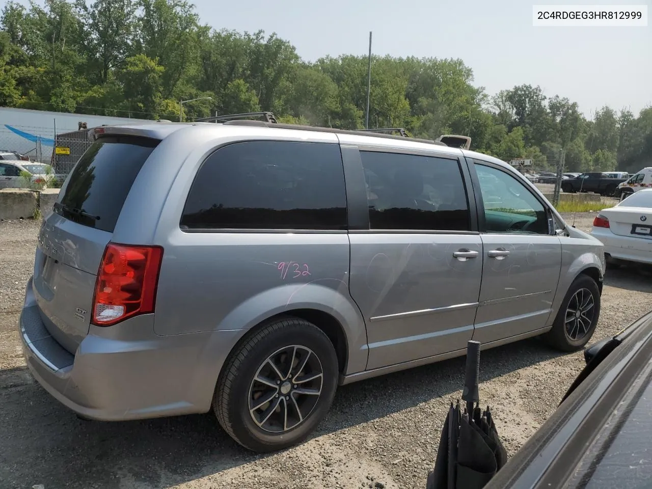 2017 Dodge Grand Caravan Gt VIN: 2C4RDGEG3HR812999 Lot: 67053484