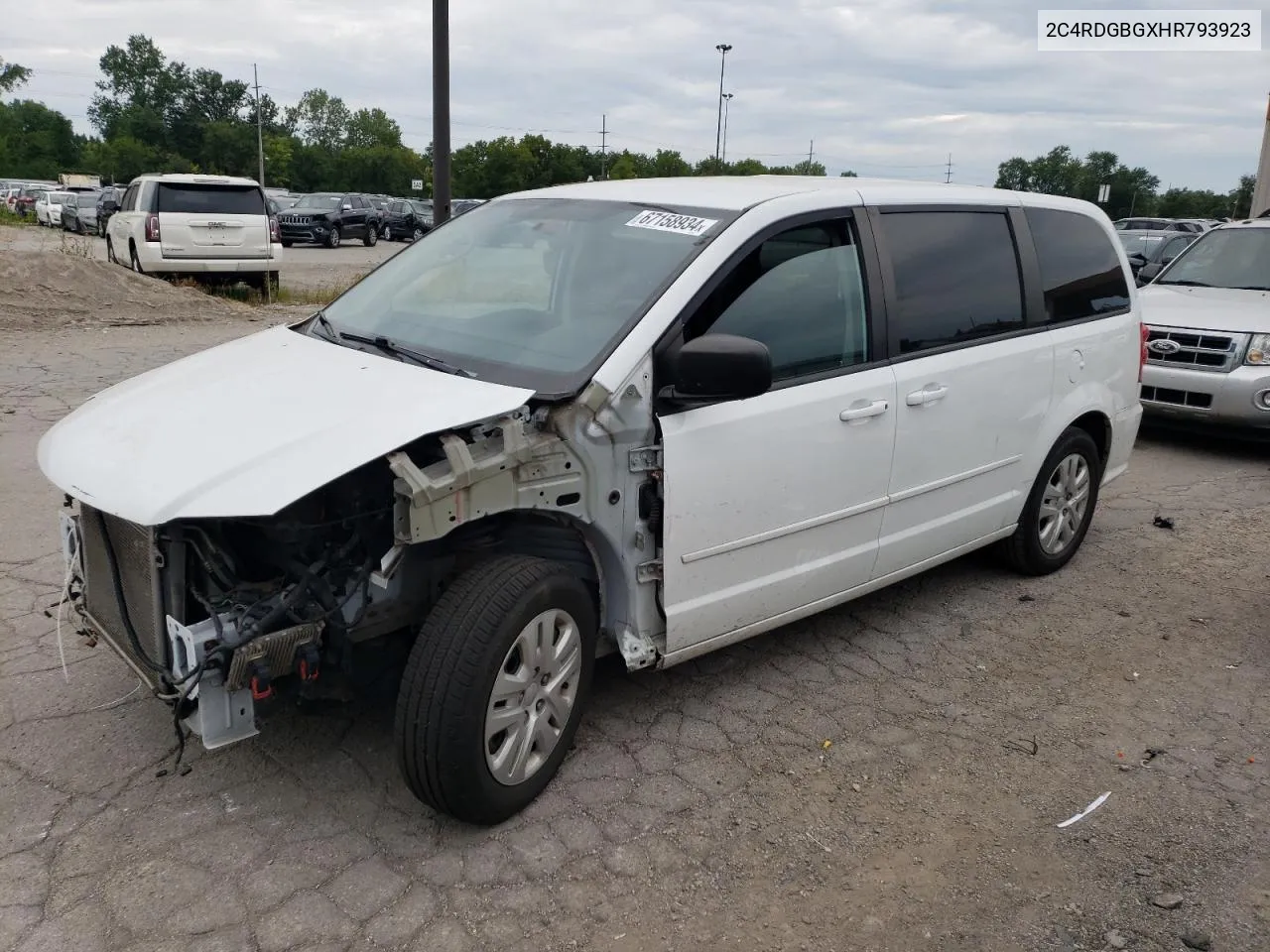 2017 Dodge Grand Caravan Se VIN: 2C4RDGBGXHR793923 Lot: 67158934