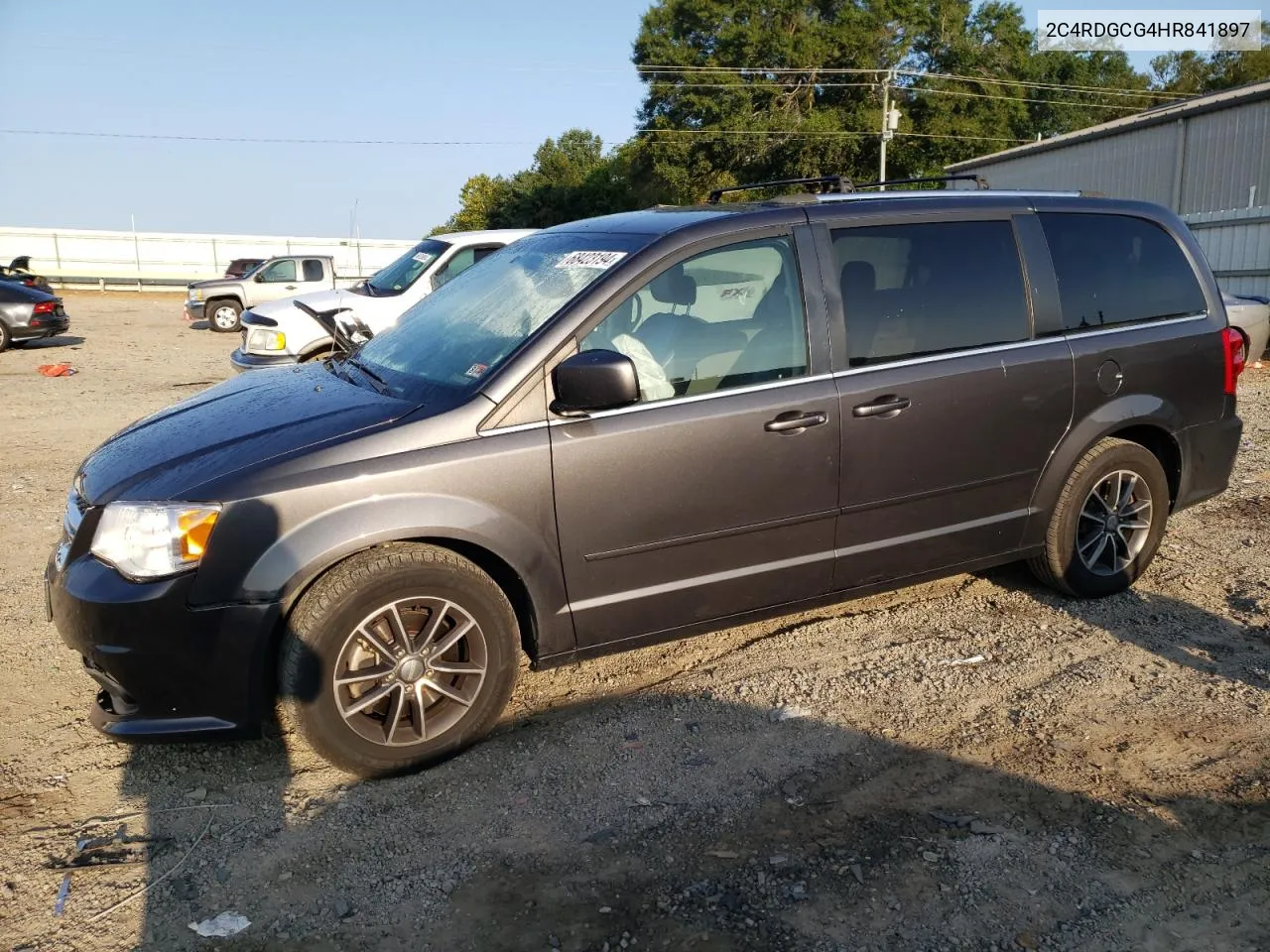 2017 Dodge Grand Caravan Sxt VIN: 2C4RDGCG4HR841897 Lot: 68423194