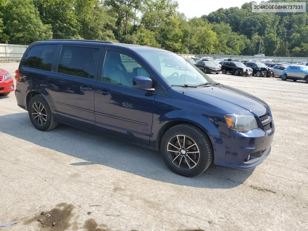 2017 Dodge Grand Caravan Gt VIN: 2C4RDGEG8HR737331 Lot: 69073624