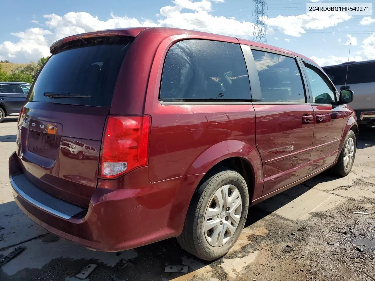 2C4RDGBG1HR549271 2017 Dodge Grand Caravan Se