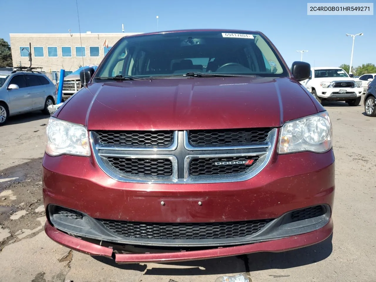 2017 Dodge Grand Caravan Se VIN: 2C4RDGBG1HR549271 Lot: 69417804