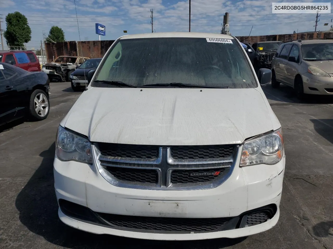 2017 Dodge Grand Caravan Se VIN: 2C4RDGBG5HR864235 Lot: 69506004