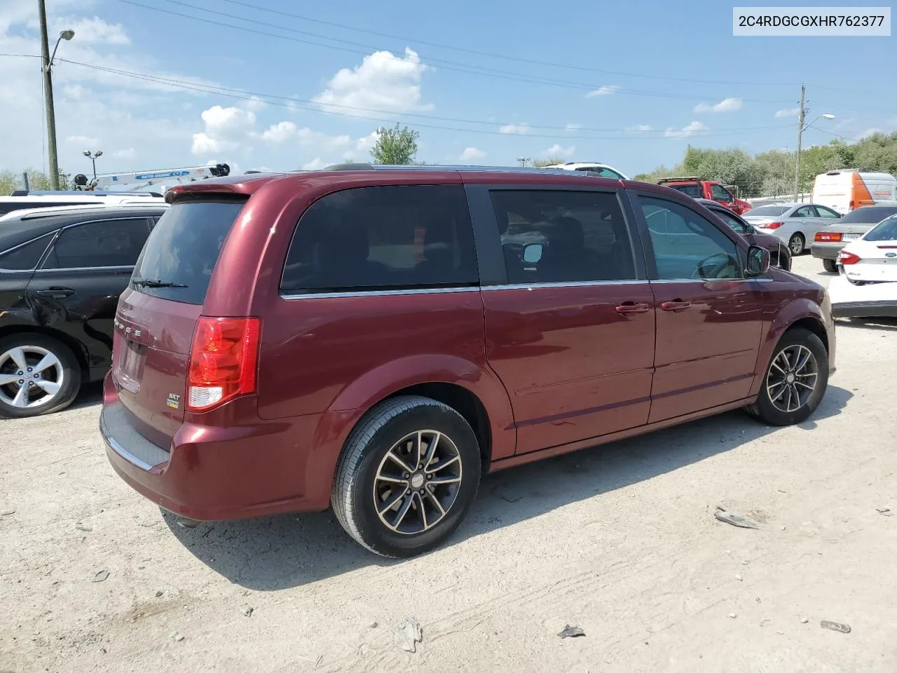 2017 Dodge Grand Caravan Sxt VIN: 2C4RDGCGXHR762377 Lot: 69559464