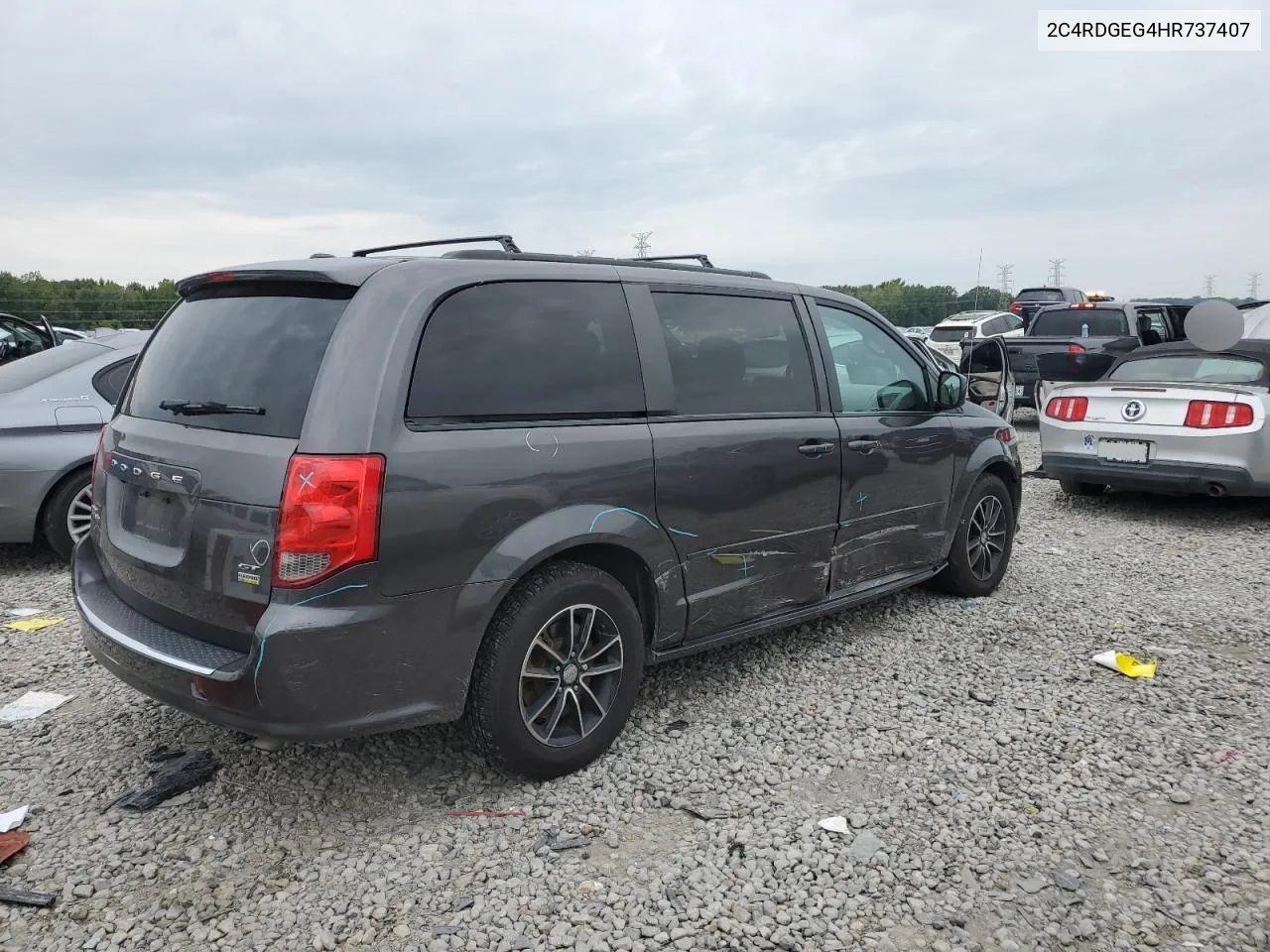 2017 Dodge Grand Caravan Gt VIN: 2C4RDGEG4HR737407 Lot: 69647044