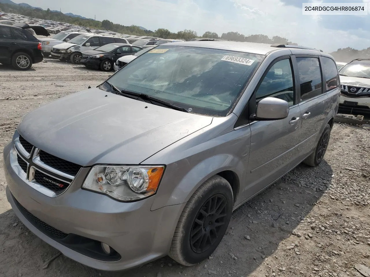 2017 Dodge Grand Caravan Sxt VIN: 2C4RDGCG4HR806874 Lot: 69693324