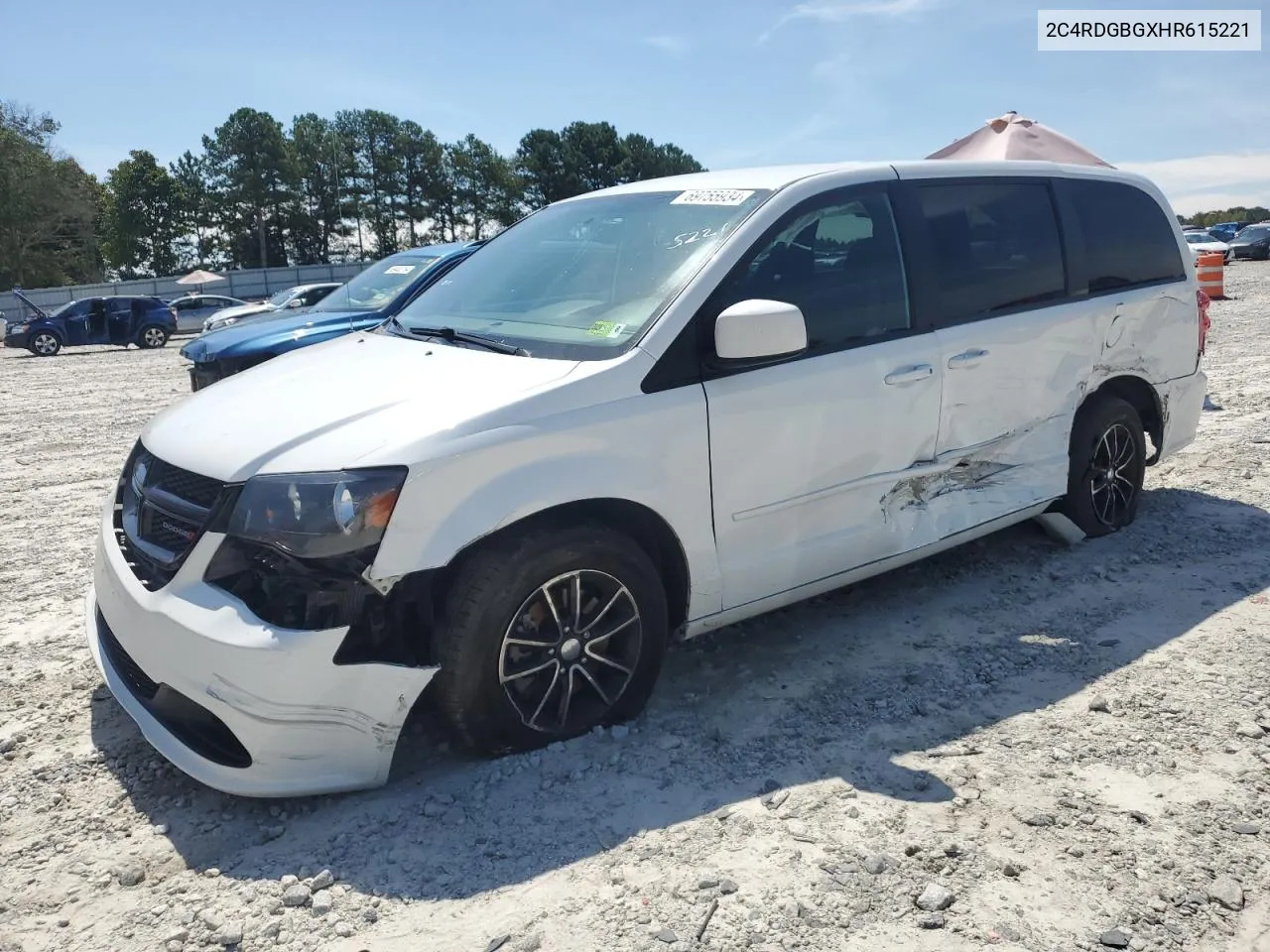 2017 Dodge Grand Caravan Se VIN: 2C4RDGBGXHR615221 Lot: 69755934