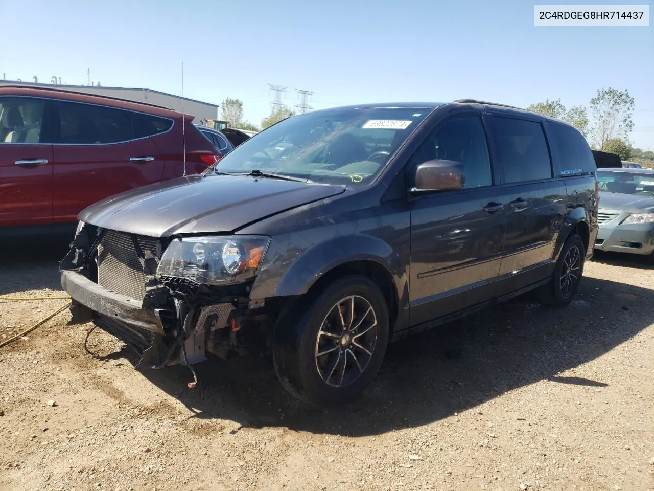 2017 Dodge Grand Caravan Gt VIN: 2C4RDGEG8HR714437 Lot: 69822874