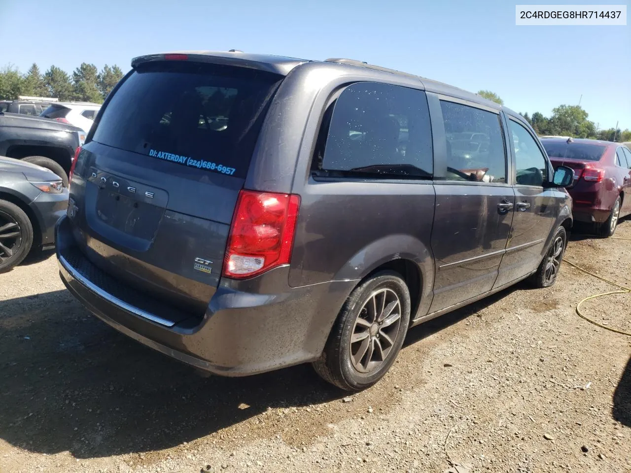 2017 Dodge Grand Caravan Gt VIN: 2C4RDGEG8HR714437 Lot: 69822874