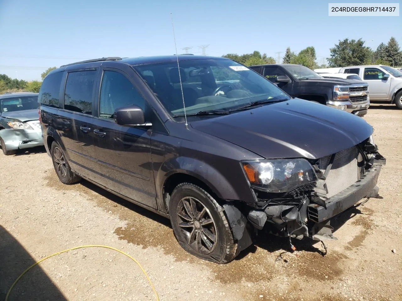 2017 Dodge Grand Caravan Gt VIN: 2C4RDGEG8HR714437 Lot: 69822874