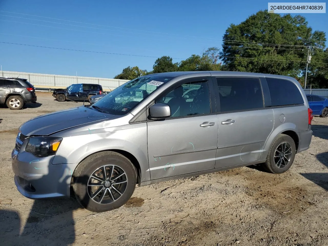 2C4RDGEG4HR740839 2017 Dodge Grand Caravan Gt