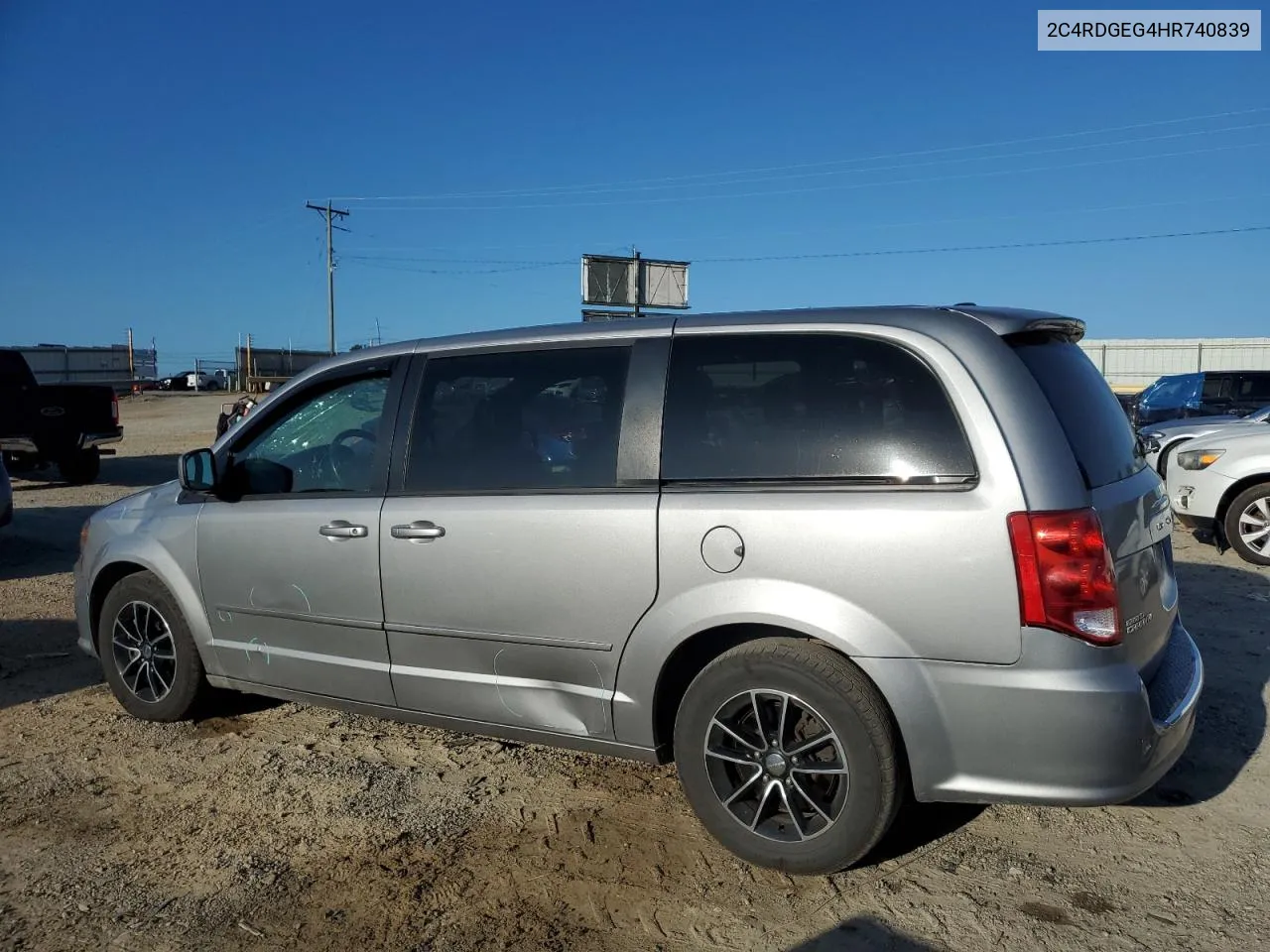 2017 Dodge Grand Caravan Gt VIN: 2C4RDGEG4HR740839 Lot: 69852924