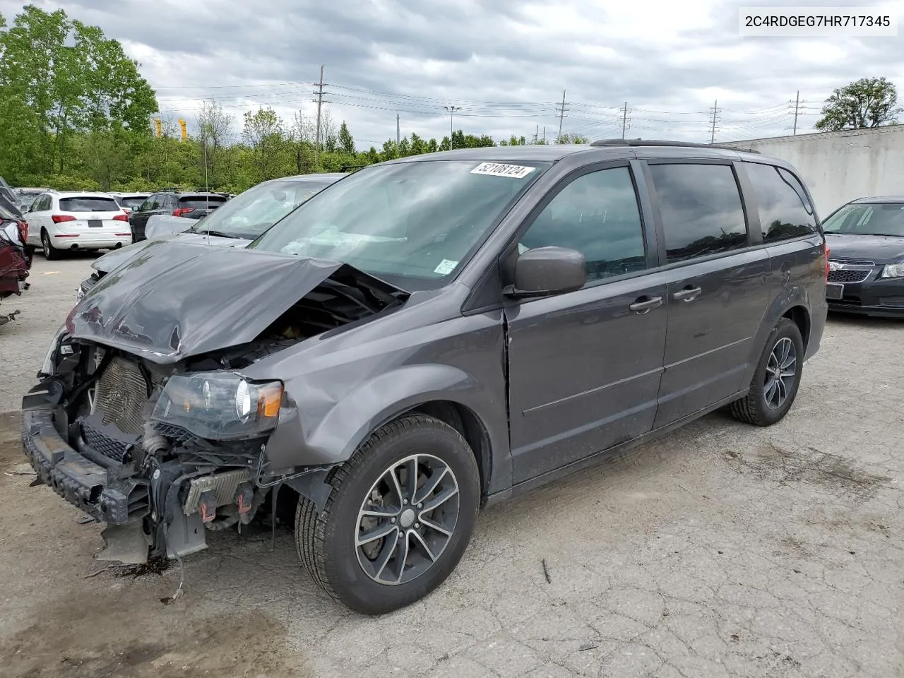 2017 Dodge Grand Caravan Gt VIN: 2C4RDGEG7HR717345 Lot: 69884154