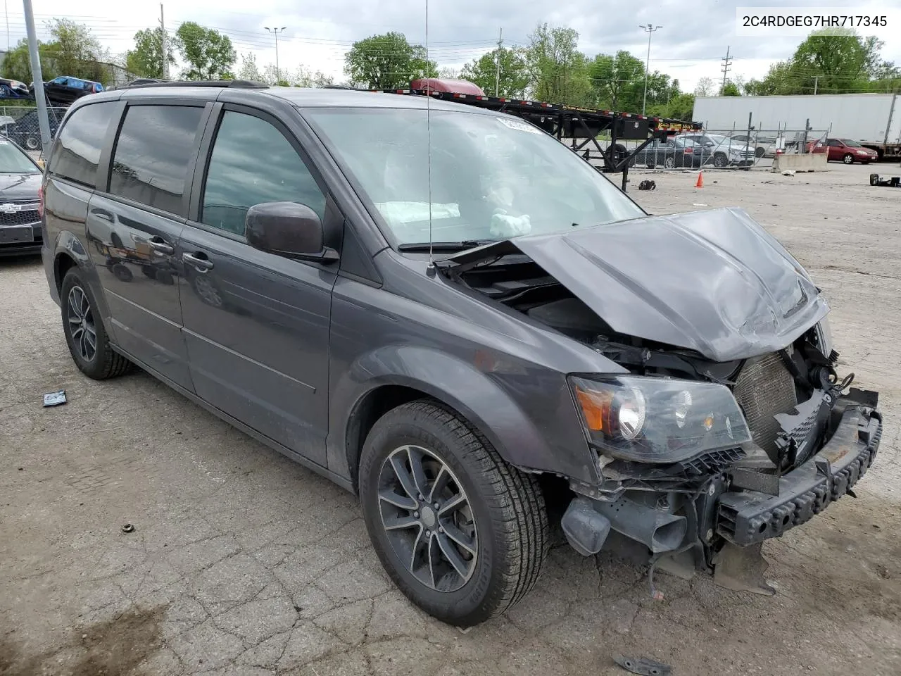 2017 Dodge Grand Caravan Gt VIN: 2C4RDGEG7HR717345 Lot: 69884154