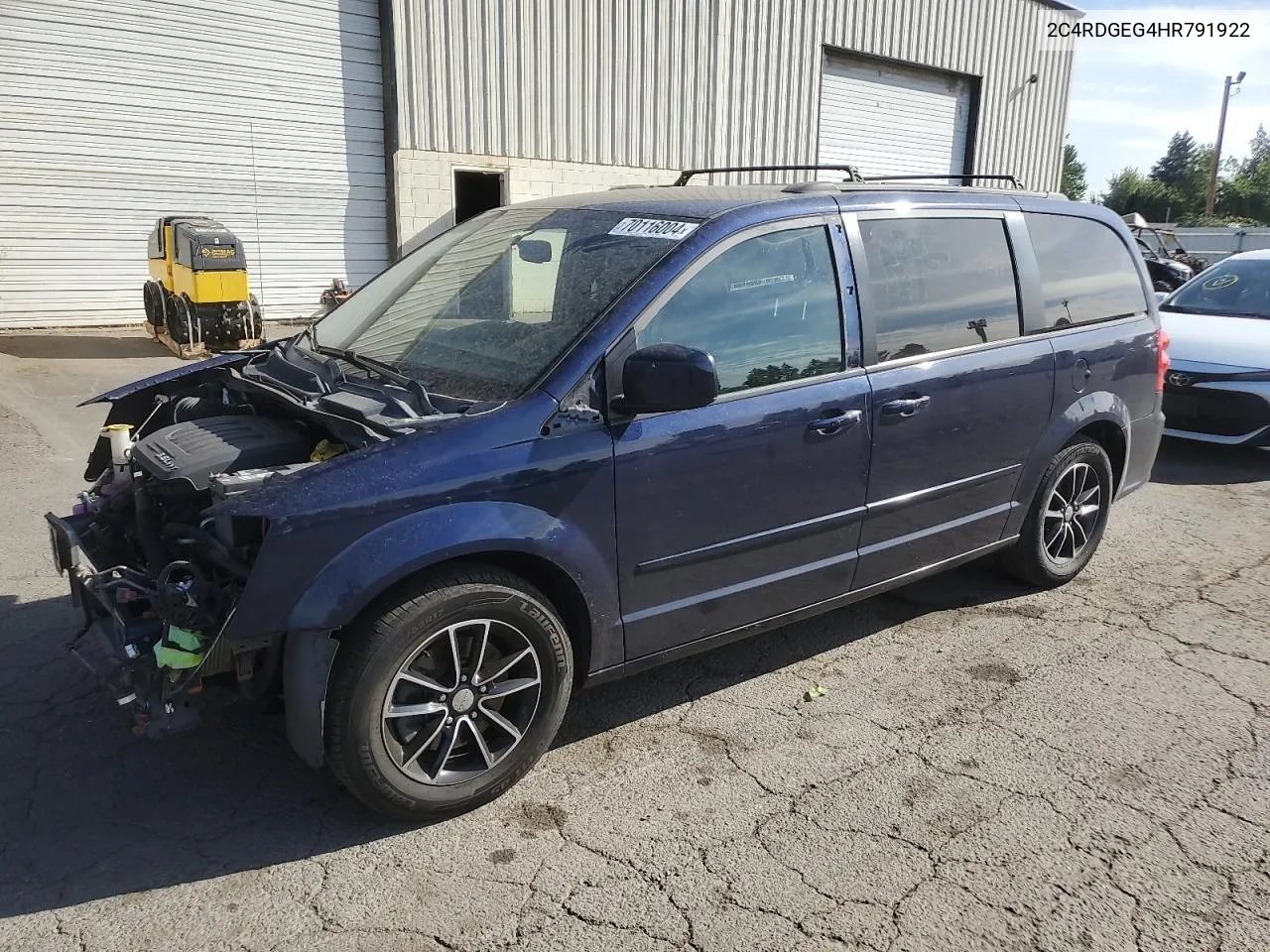 2017 Dodge Grand Caravan Gt VIN: 2C4RDGEG4HR791922 Lot: 70116004