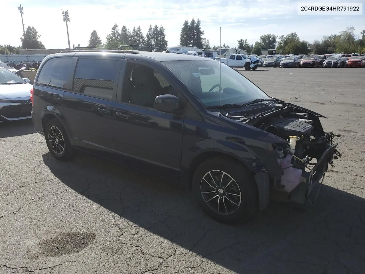 2017 Dodge Grand Caravan Gt VIN: 2C4RDGEG4HR791922 Lot: 70116004