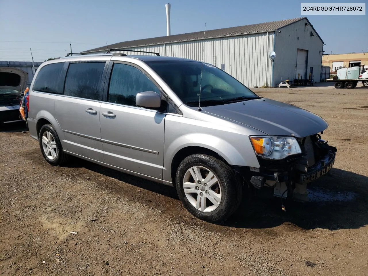 2017 Dodge Grand Caravan Crew VIN: 2C4RDGDG7HR728072 Lot: 70288394