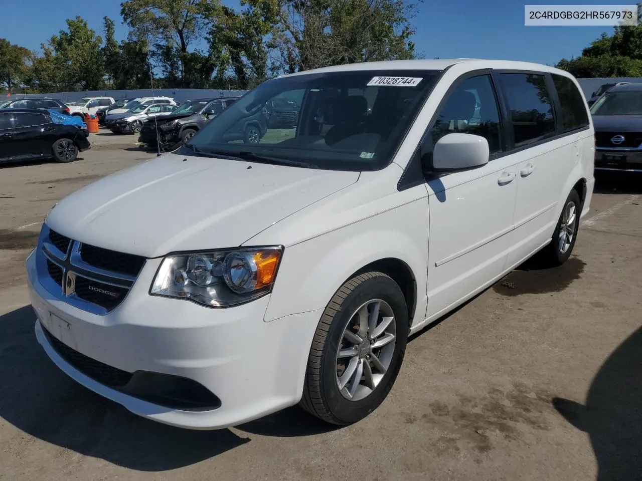 2017 Dodge Grand Caravan Se VIN: 2C4RDGBG2HR567973 Lot: 70328744