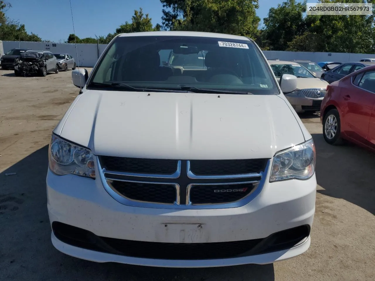 2017 Dodge Grand Caravan Se VIN: 2C4RDGBG2HR567973 Lot: 70328744