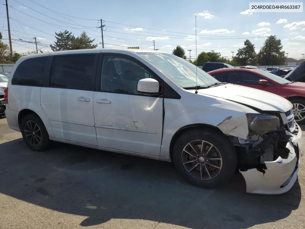 2017 Dodge Grand Caravan Gt VIN: 2C4RDGEG4HR663387 Lot: 70625424