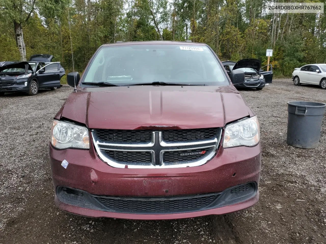 2017 Dodge Grand Caravan Se VIN: 2C4RDGBGXHR767662 Lot: 71125994