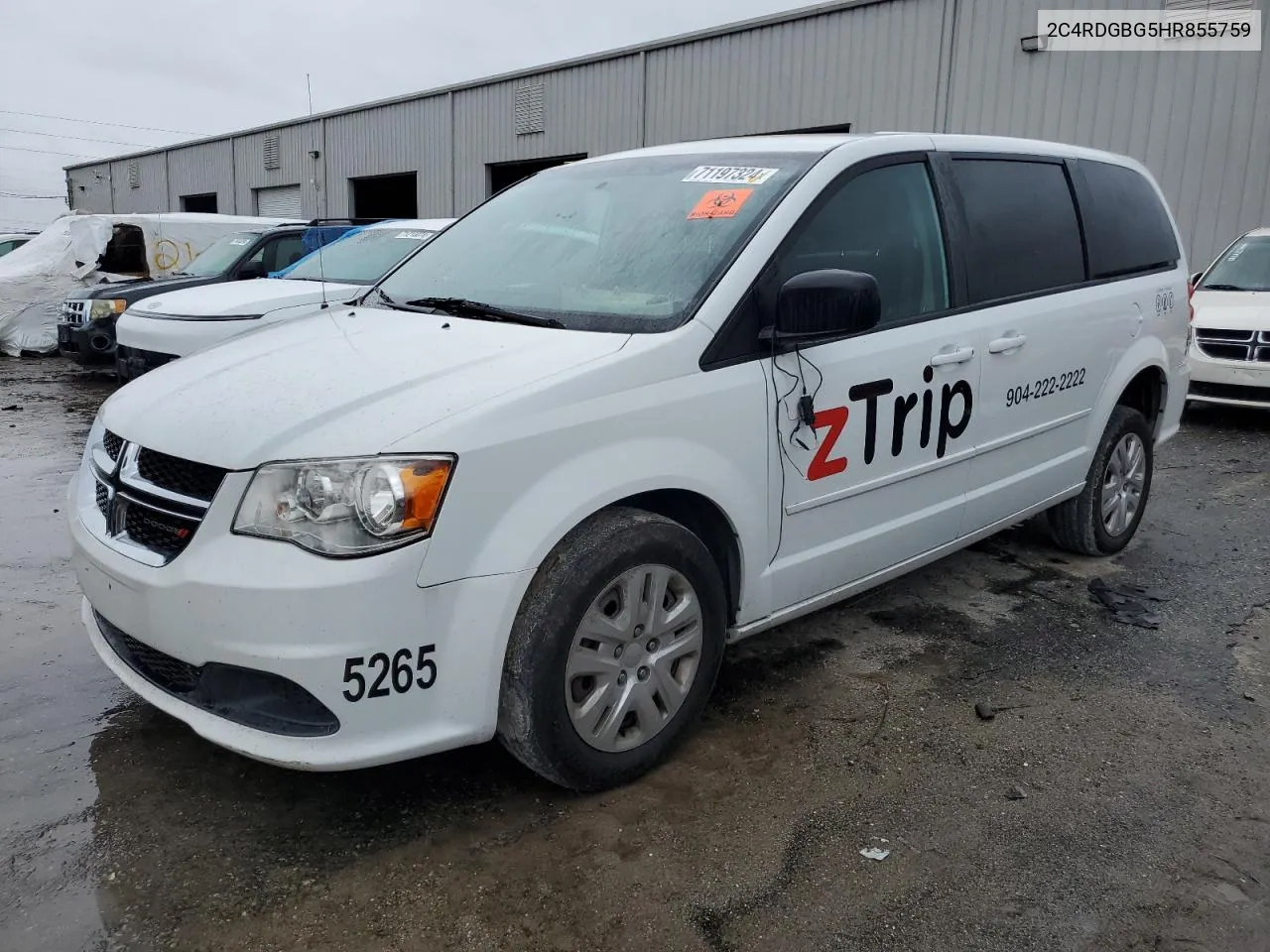 2017 Dodge Grand Caravan Se VIN: 2C4RDGBG5HR855759 Lot: 71197324