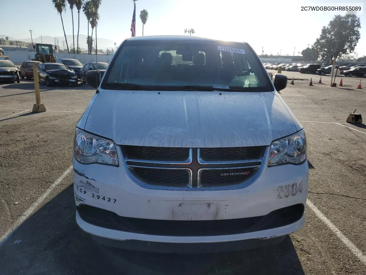 2C7WDGBG0HR855089 2017 Dodge Grand Caravan Se