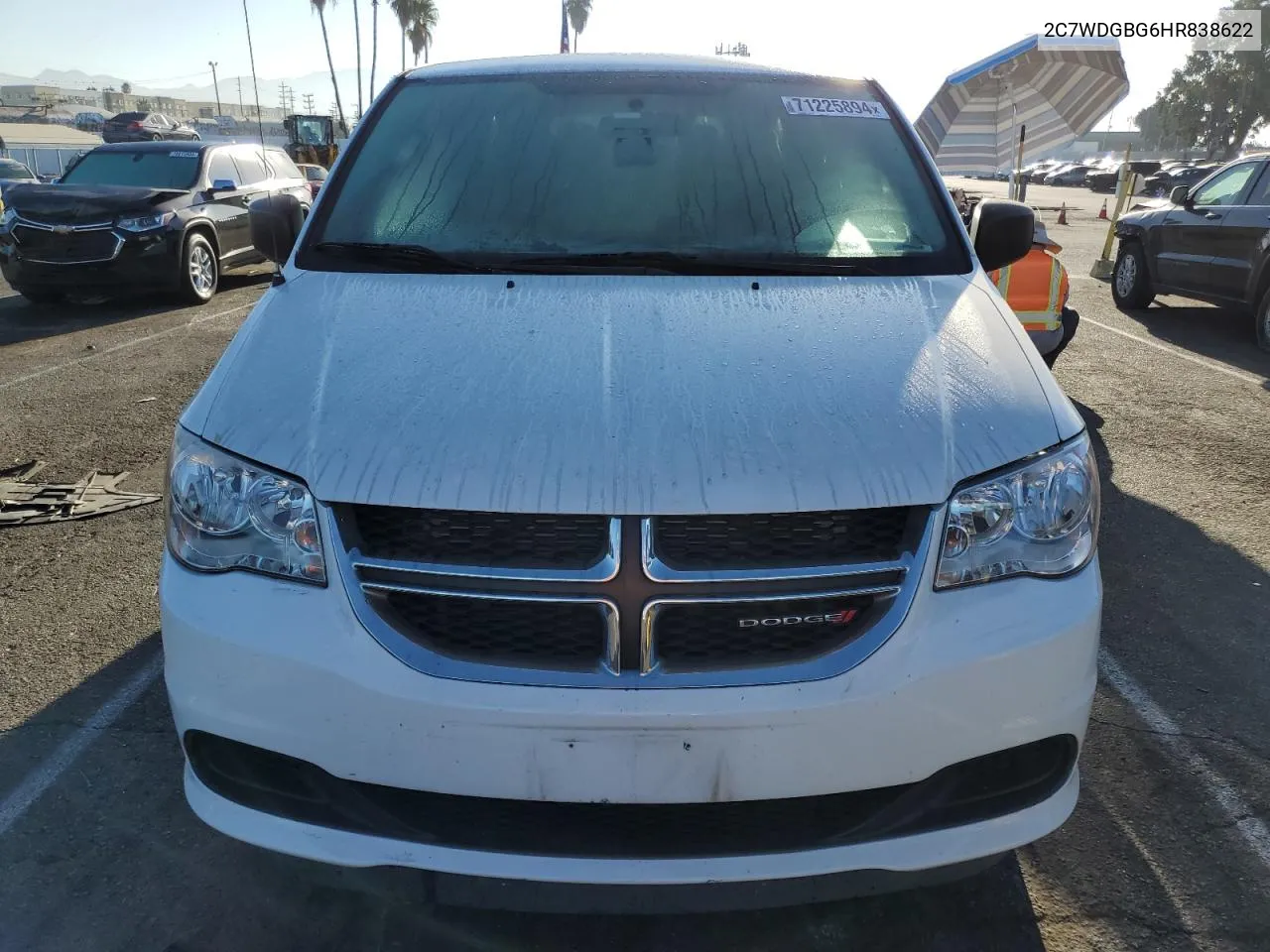 2017 Dodge Grand Caravan Se VIN: 2C7WDGBG6HR838622 Lot: 71225894