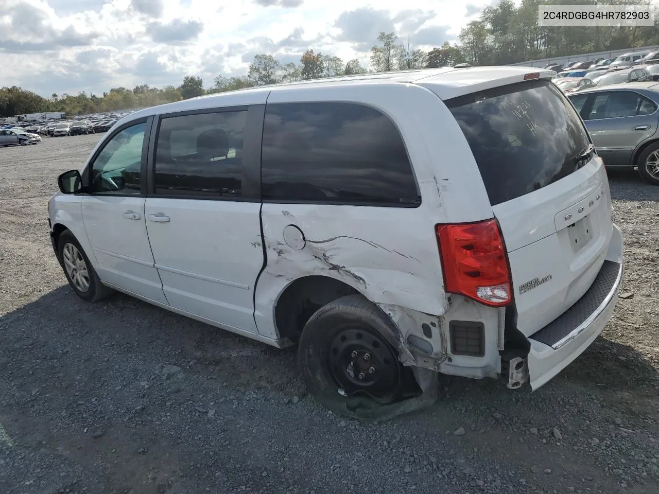 2017 Dodge Grand Caravan Se VIN: 2C4RDGBG4HR782903 Lot: 71227773