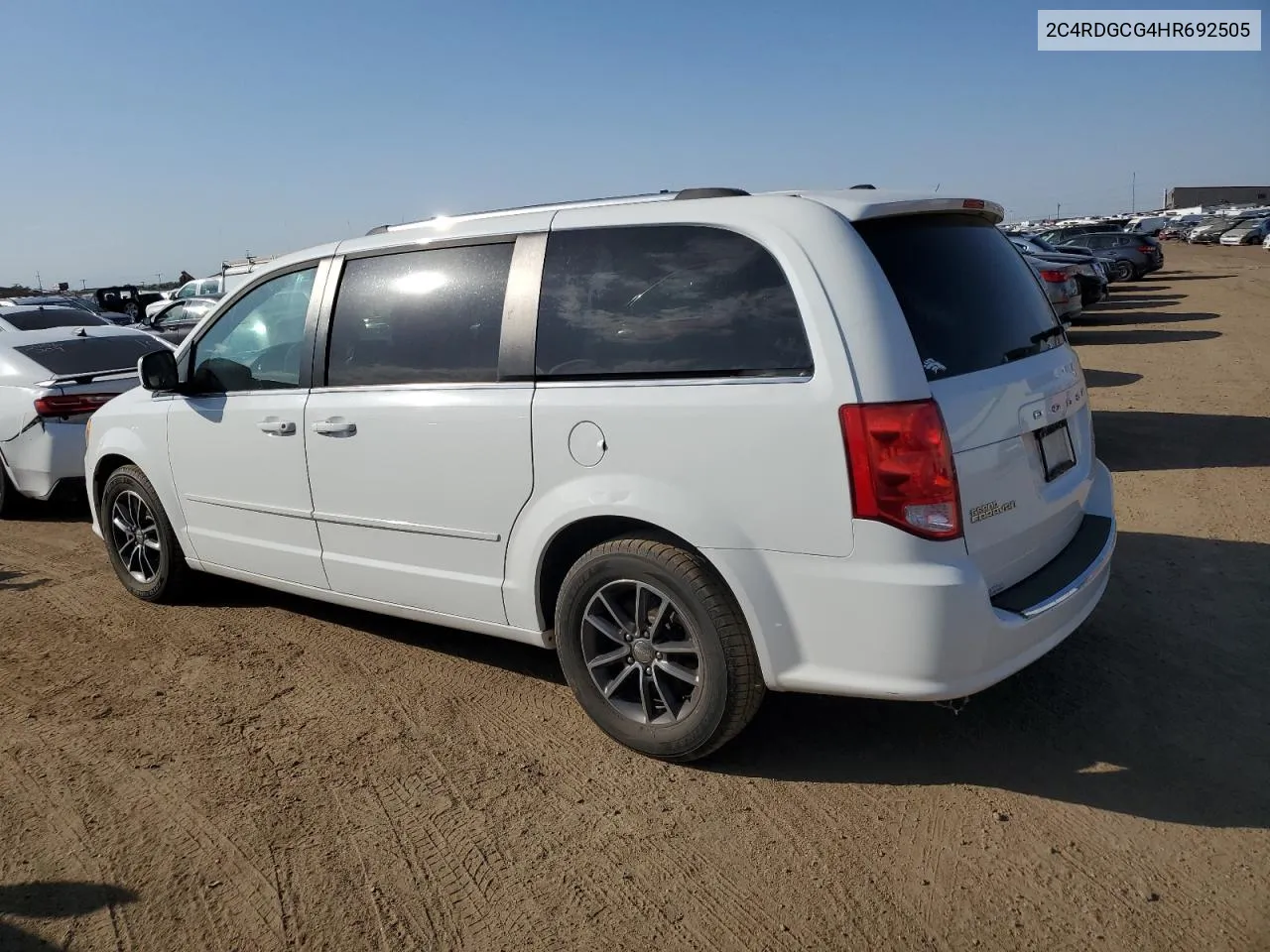 2017 Dodge Grand Caravan Sxt VIN: 2C4RDGCG4HR692505 Lot: 71315914